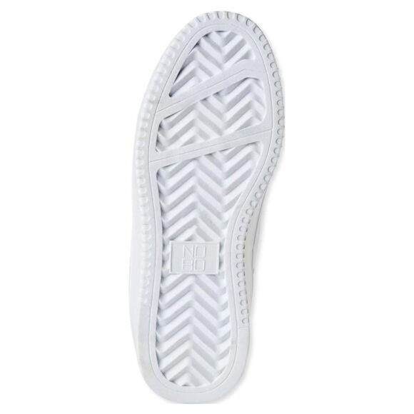 Women's Casual Shoes White Lace-Up Platform Sneakers - Picture 5 of 5